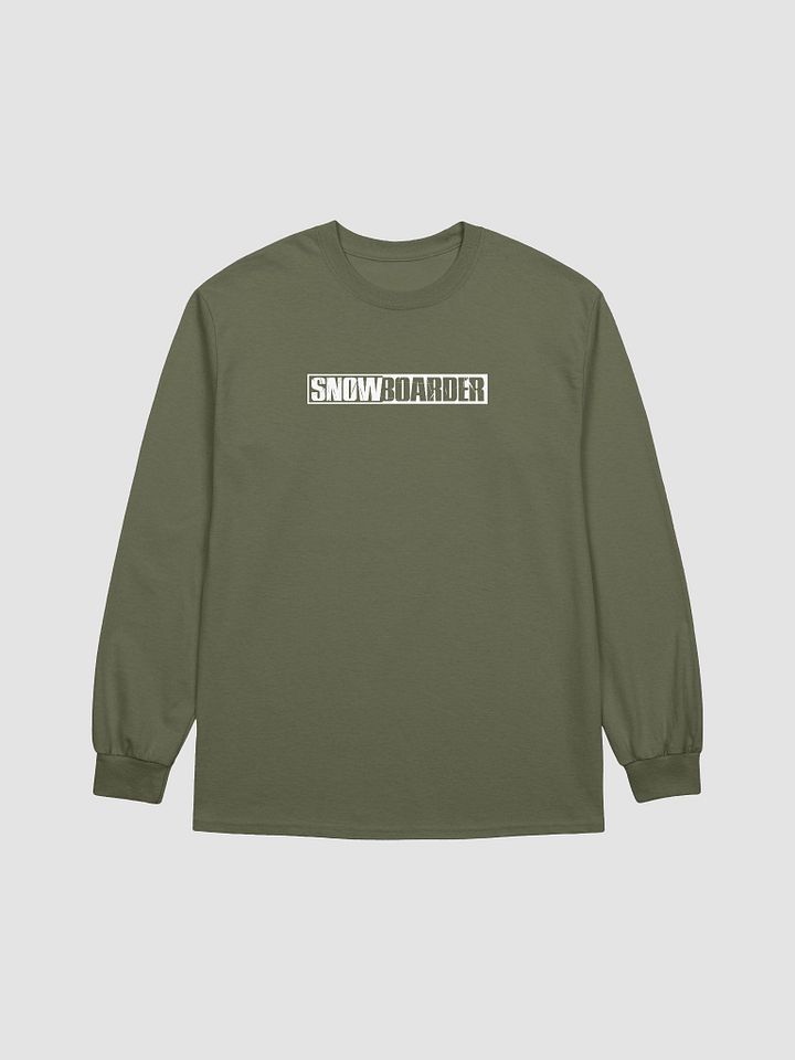 Snowboarder Lockup Logo | Long Sleeve Crew T-Shirt product image (13)