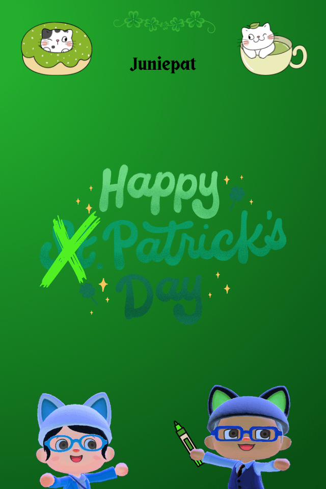 Juniepat x Patrick's Day Phone Wallpaper product image (1)