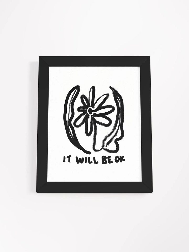 Be OK Framed Art Print product image (1)