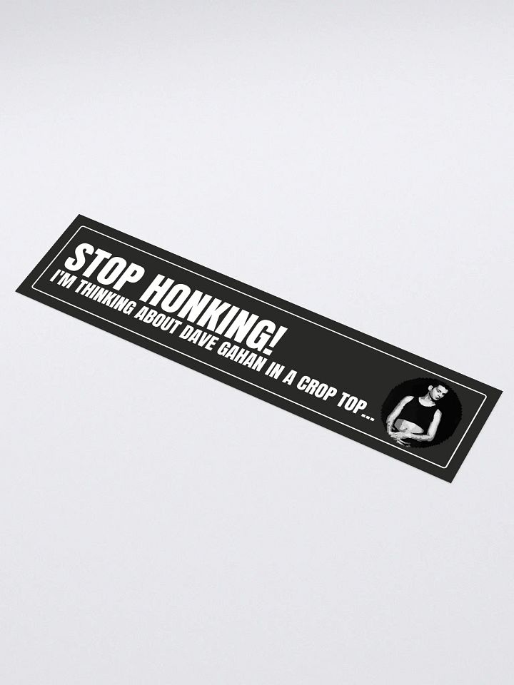 Dave Crop Top Bumper Sticker product image (1)