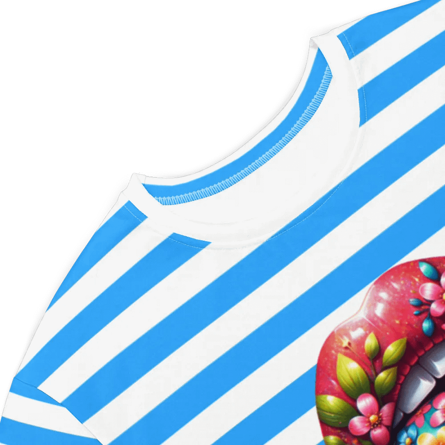 Blooming Lips Stripped Blue Tee Dress product image (7)
