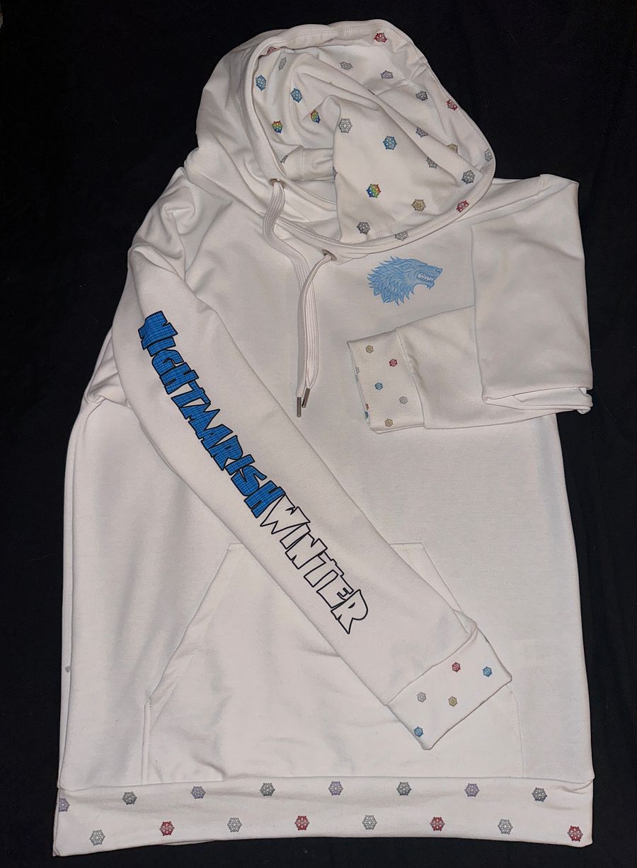 White Winter is Here Hoodie - back product image (5)