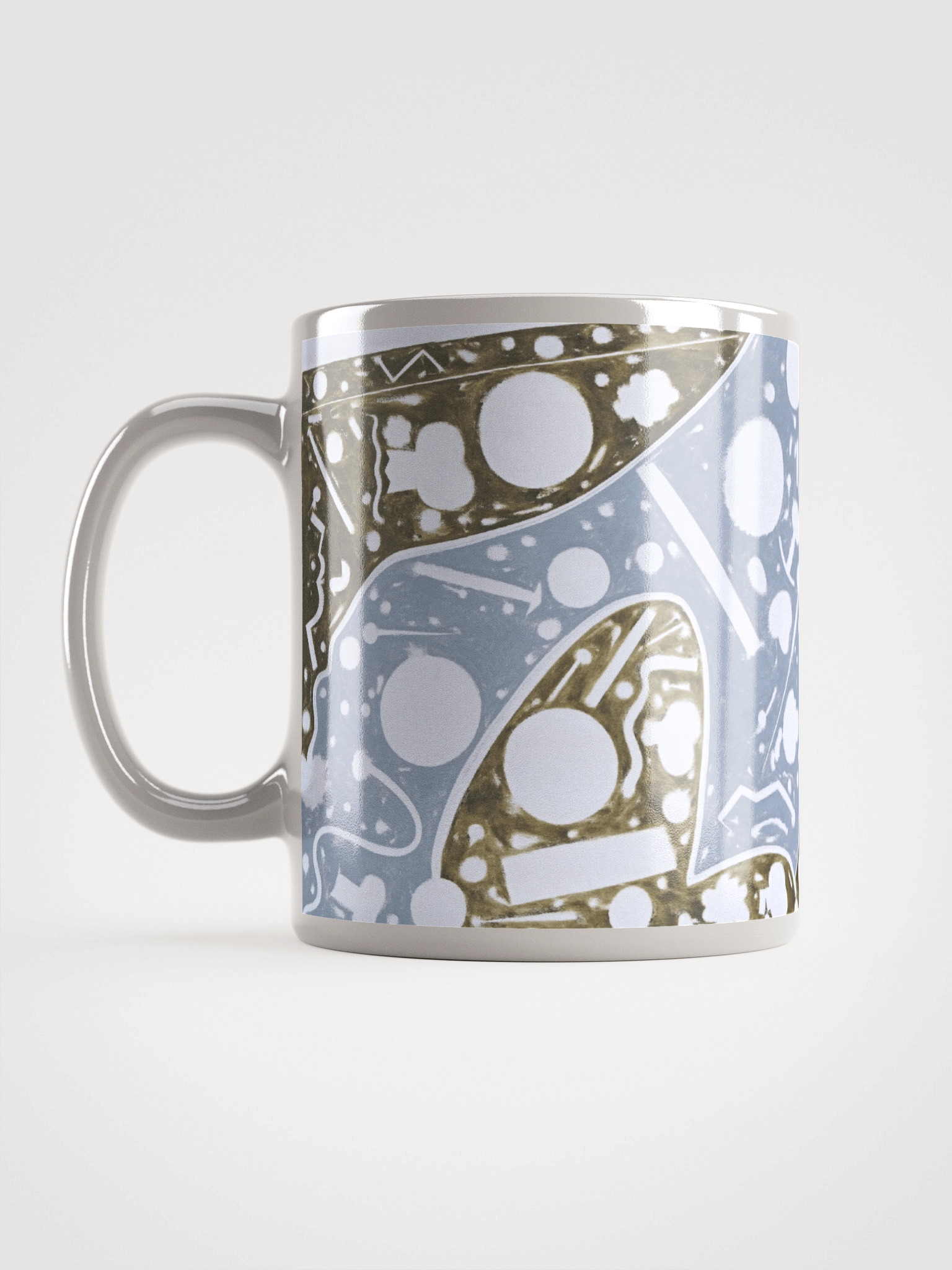 Cartoon Clock White Glossy Mug product image (1)
