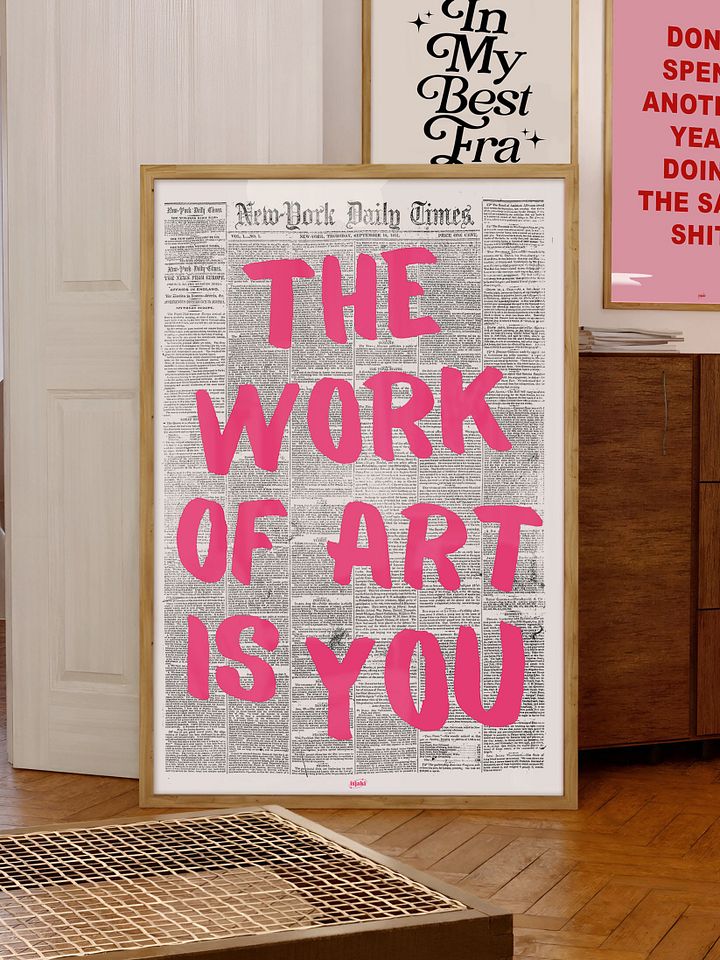 The Work of Art is You Newspaper Print product image (1)