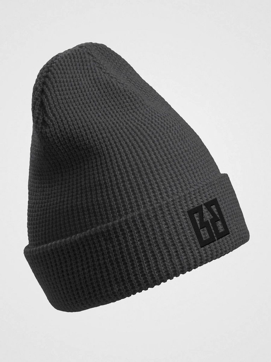 Logo Waffle Beanie (Charcoal) product image (3)