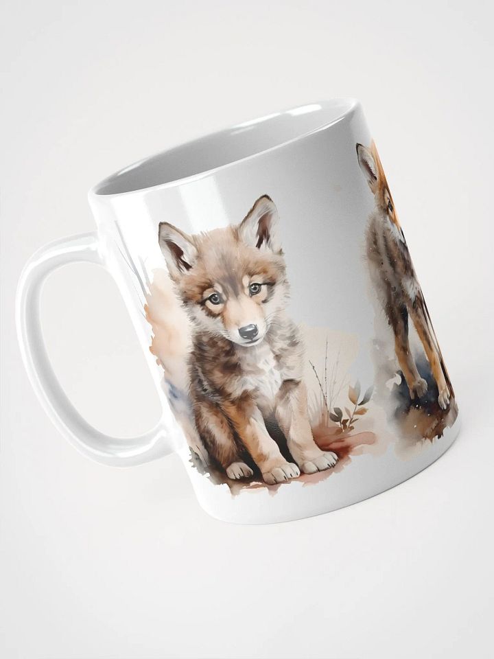 Wolf Puppies Watercolor Mug product image (1)