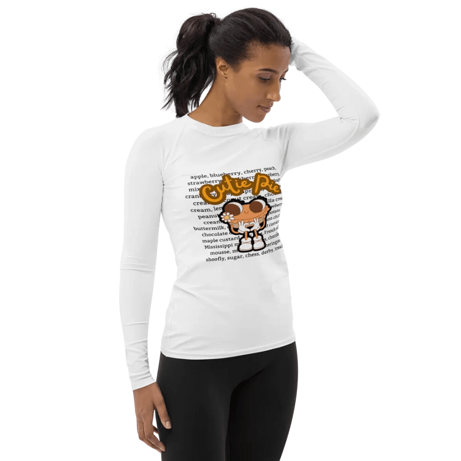 Cutie Pie Print Women's Rash Guard product image (11)
