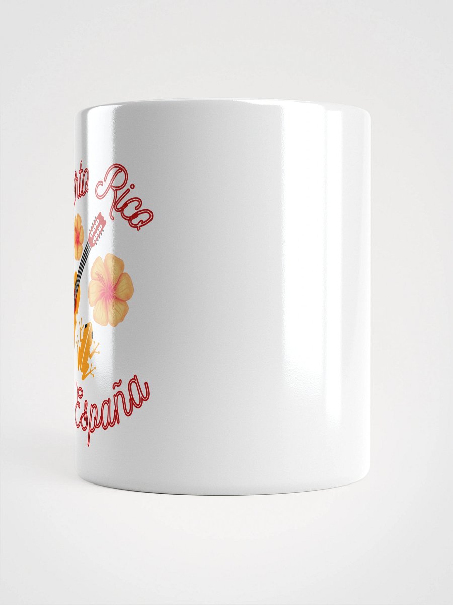 Taza - Puerto Rico es España (flor, guitarra, coqui) product image (4)