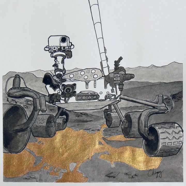 Mars Rover - Original Drawing product image (2)
