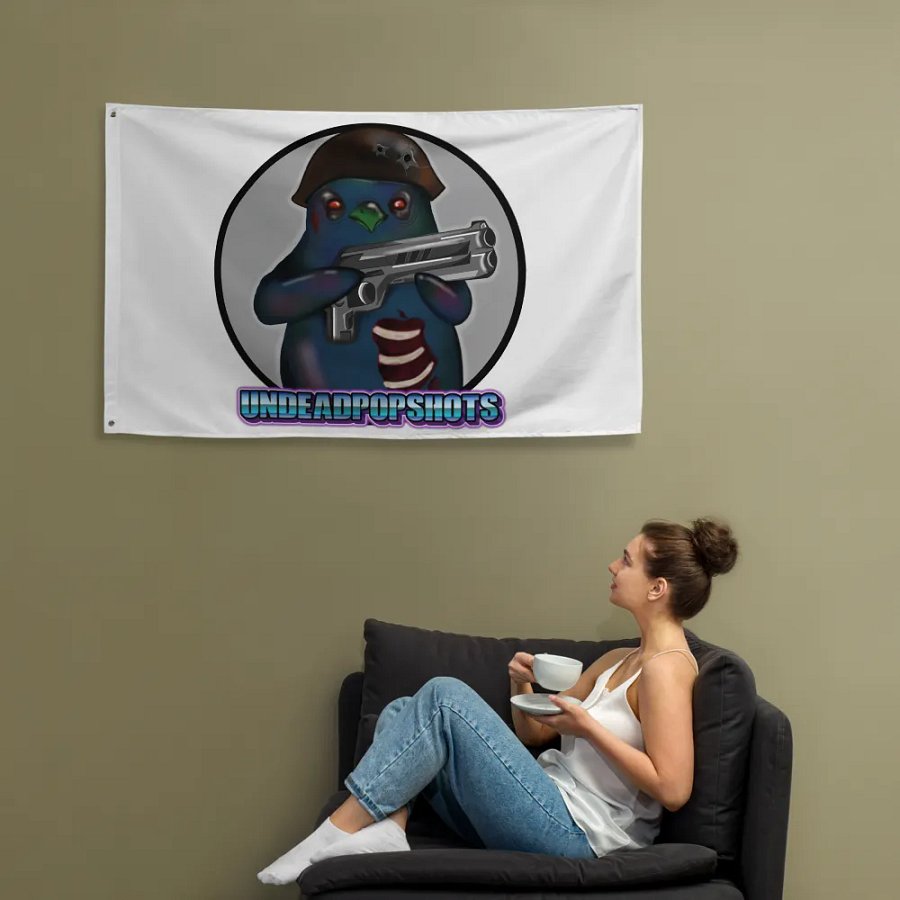 UndeadPopShots Penguin Flag Logo Color Gray product image (12)