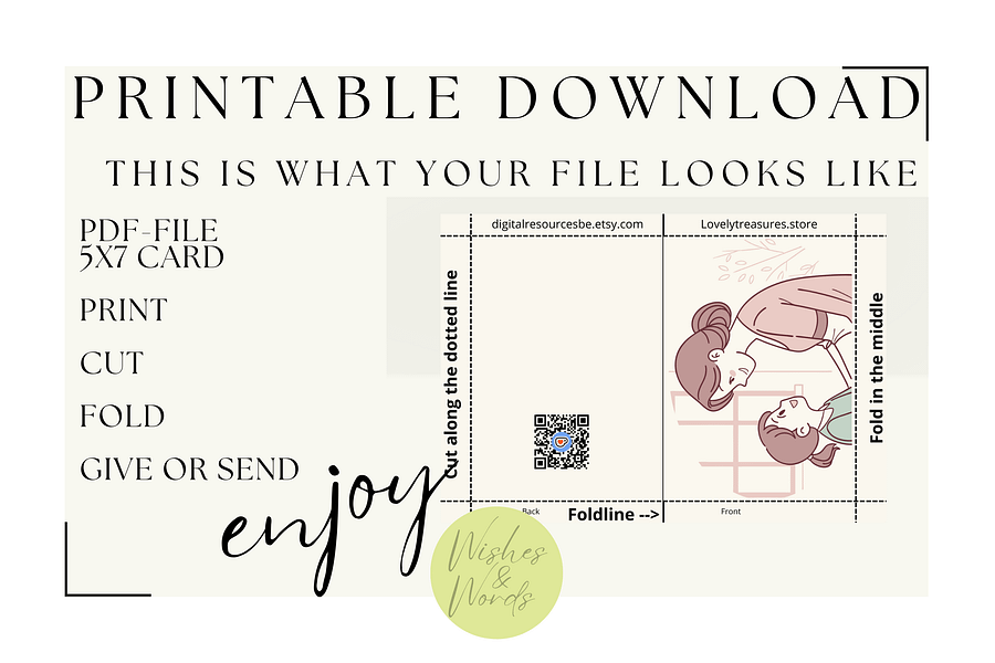 Printable Mothersday Greeting Card product image (3)