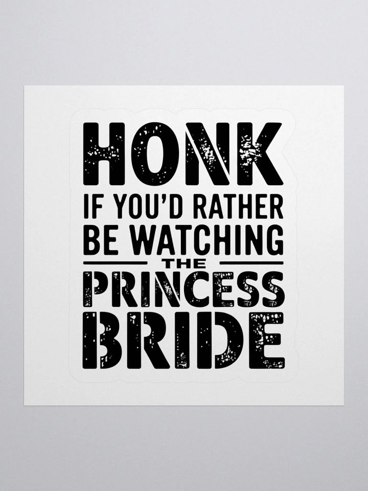 Princess Bride Honk Kiss Cut Stickers product image (3)