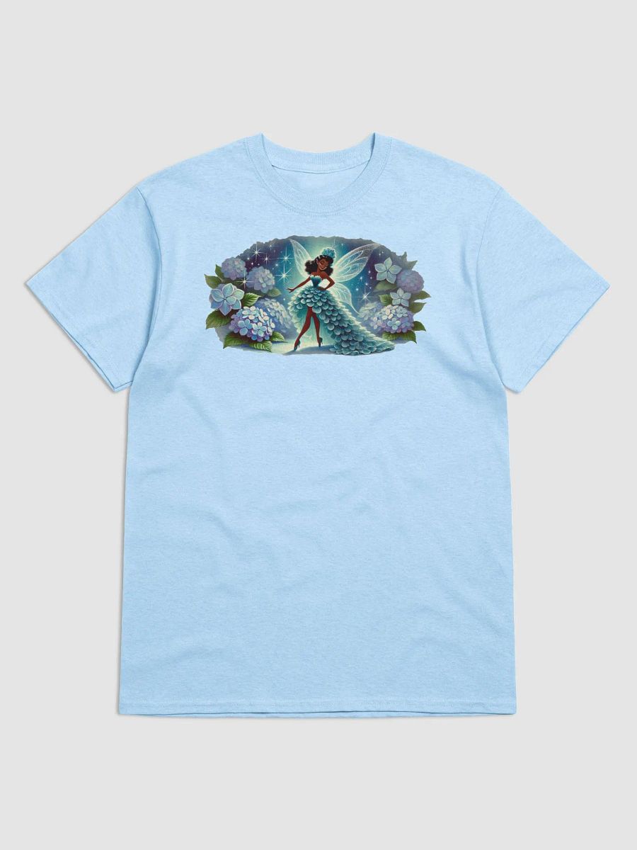 Enchanted Blue Hydrangea Fairy Basic T-Shirt by Gildan product image (2)