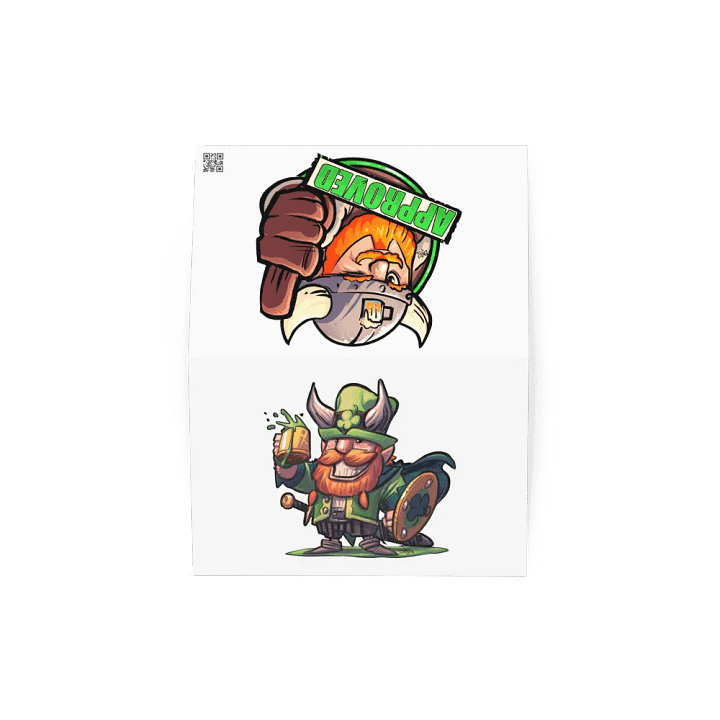 St. Paddy viking greeting card product image (1)