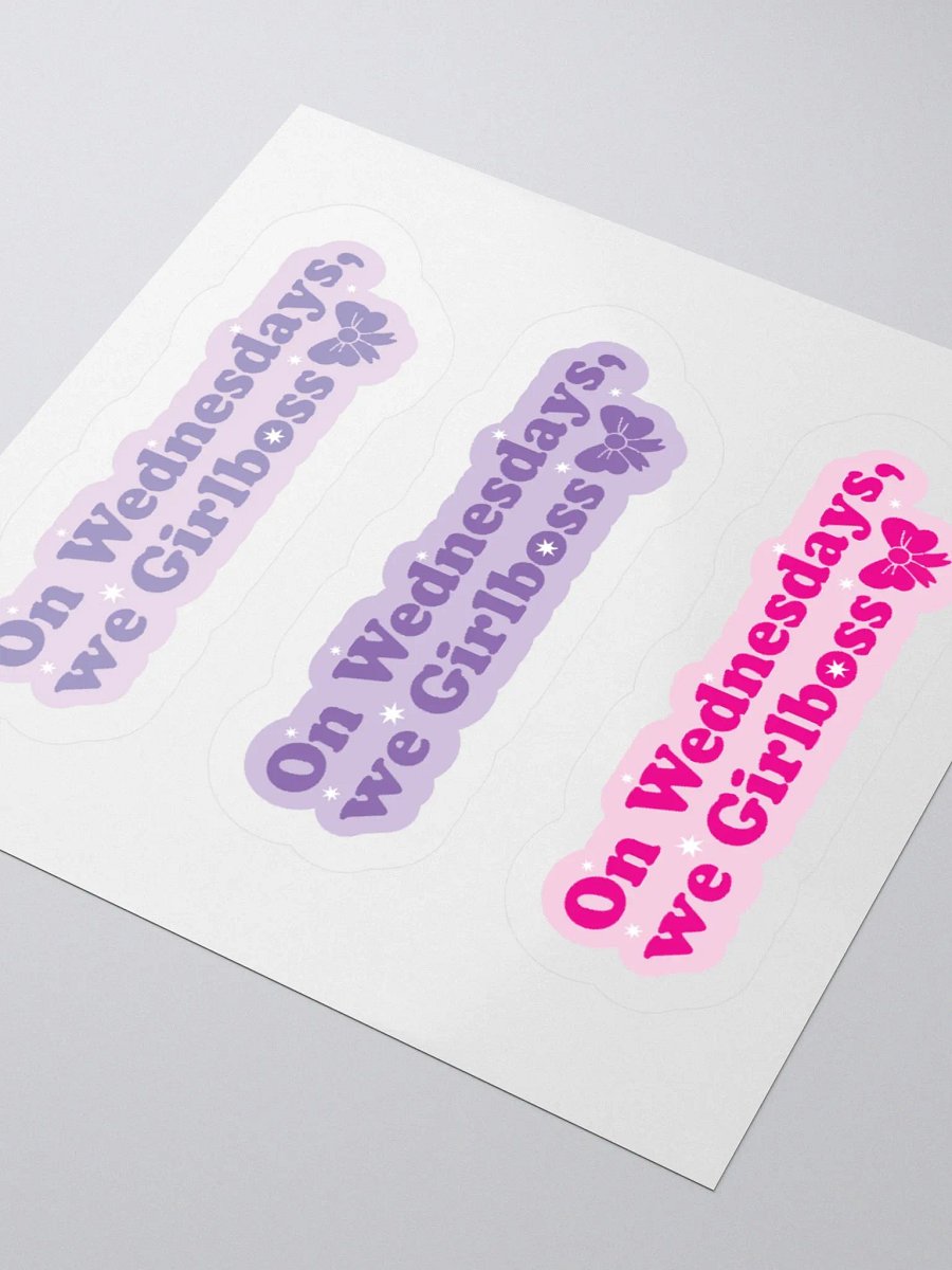 On Wednesdays, We Girlboss Assorted Sticker Sheet product image (4)
