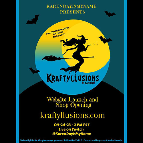 Mark your calendars! Kraftyllusions.com is coming this Sunday 9/24 - 2pm (pst).

There is no better time to launch my website...