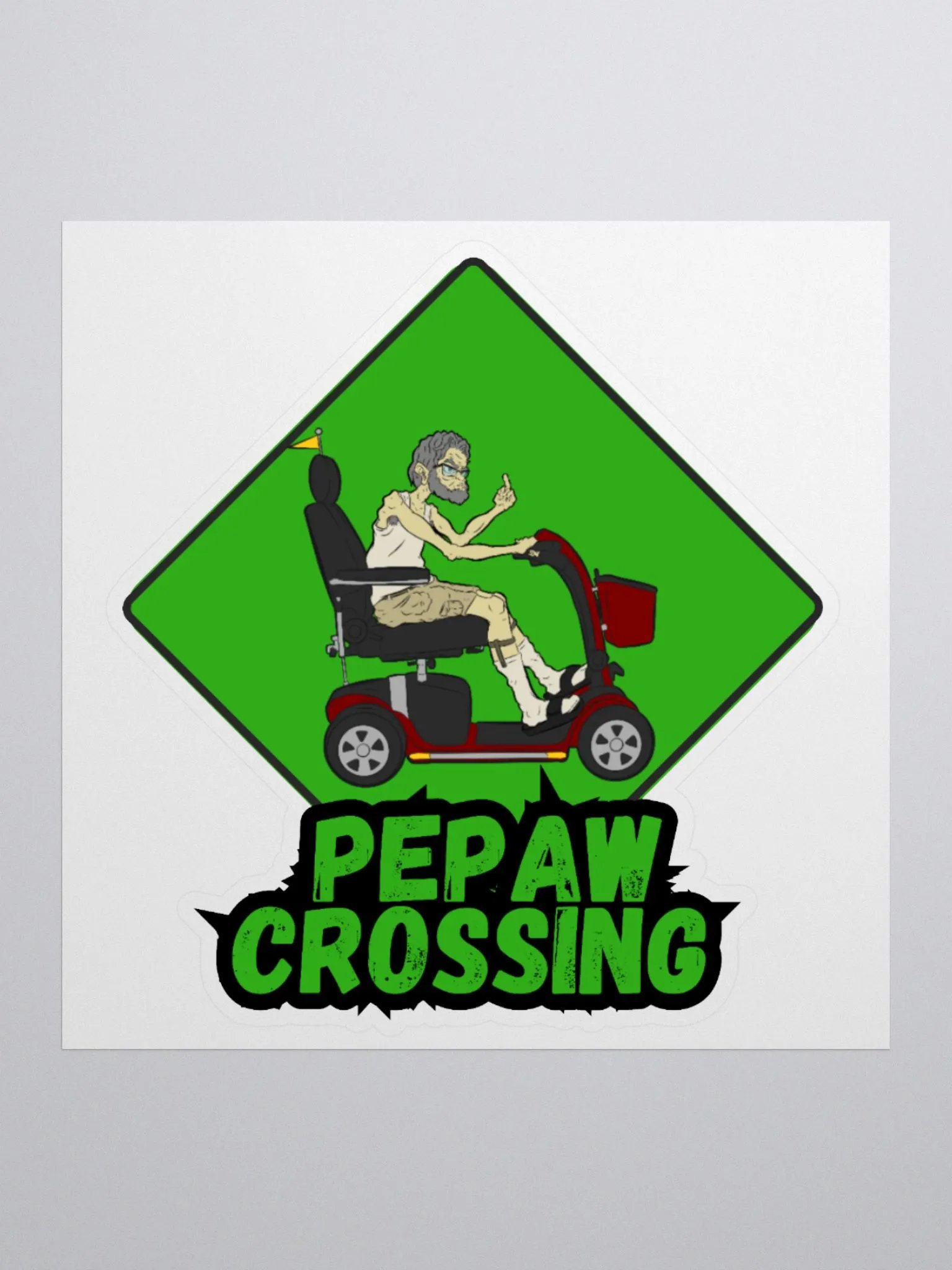 PePaw Crossing sticker product image (1)