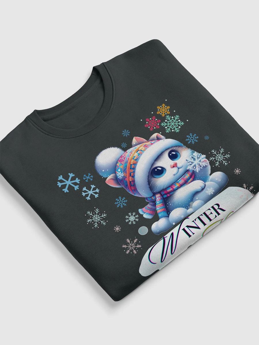 Winter Kitty _Stanley/Stella Unisex Eco Sweatshirt product image (5)