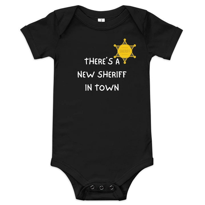 Sheriff Badge Baby Onesie product image (1)