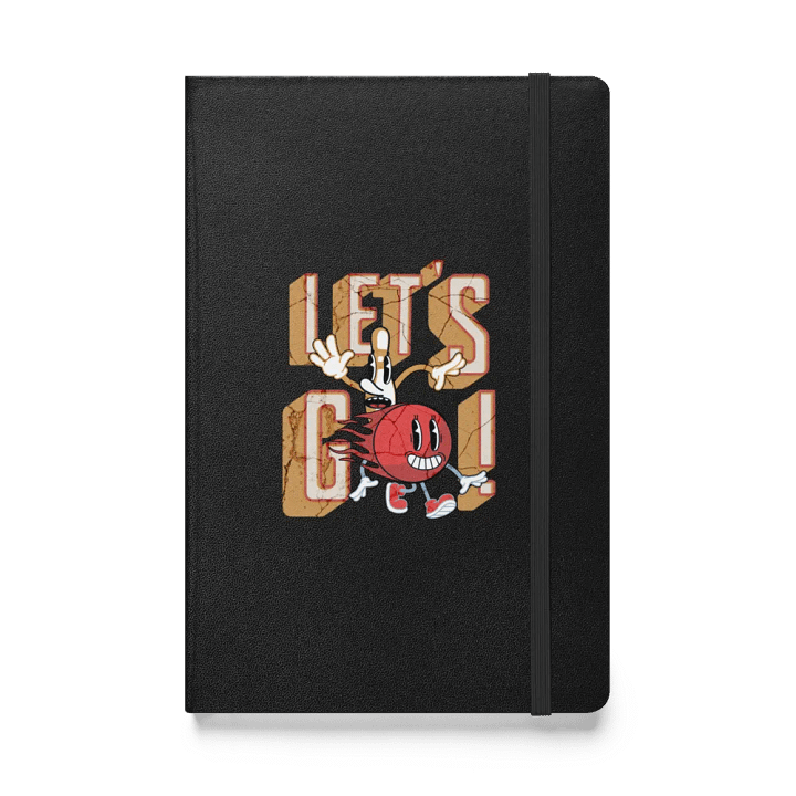 Lets Go Mascot Bowling Character Hardcover Notebook product image (1)