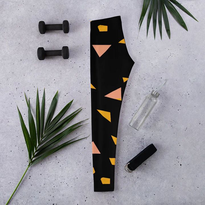 Symmetry Chic: Customizable All-Over Print Leggings product image (2)