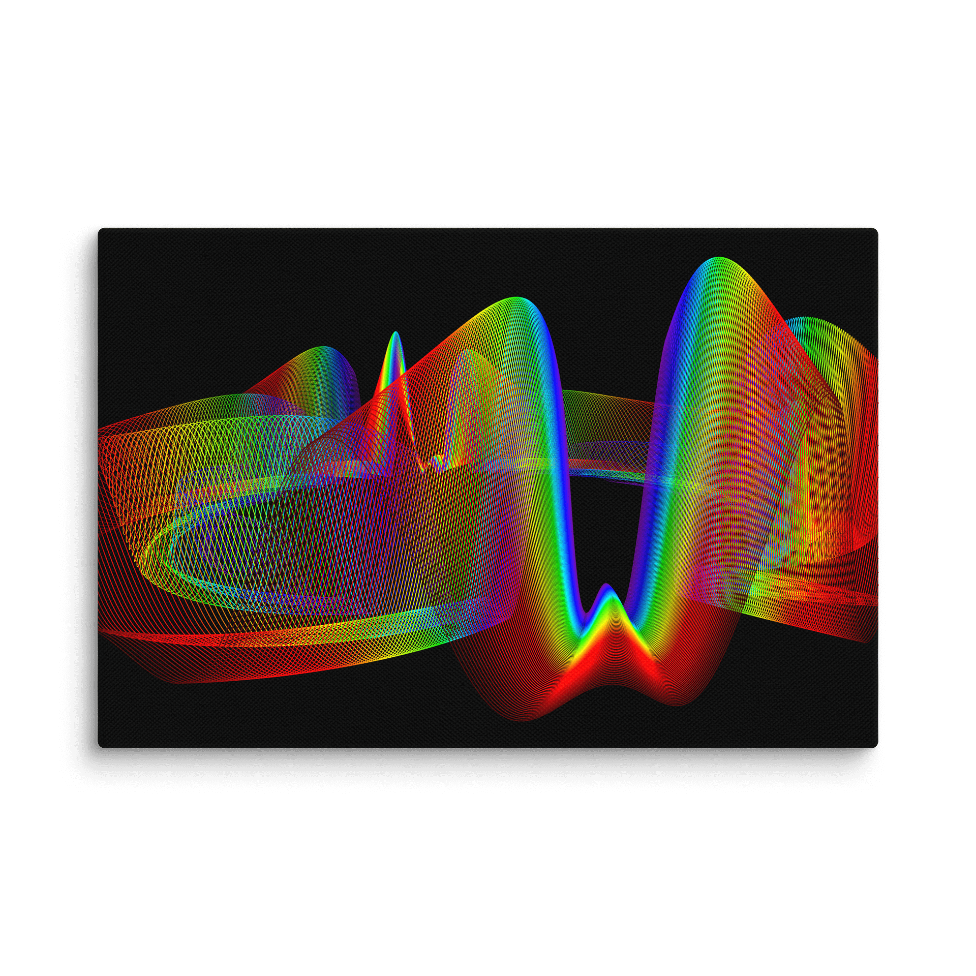 Sparse Spectral Spaceport Epsilon - Diffraction Curves Physics Art Canvas Print product image (1)