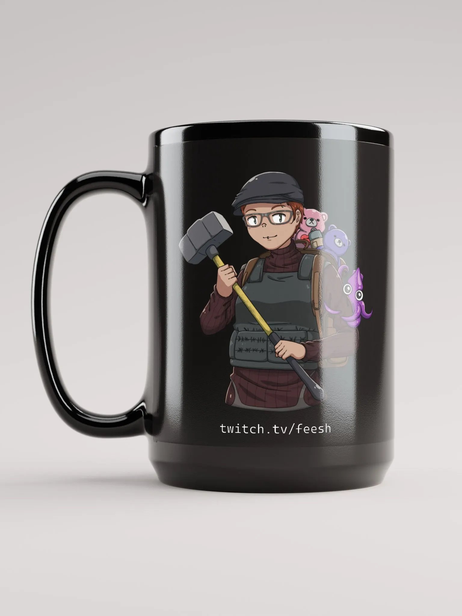 Diane Coffee Mug [black 15oz] product image (6)