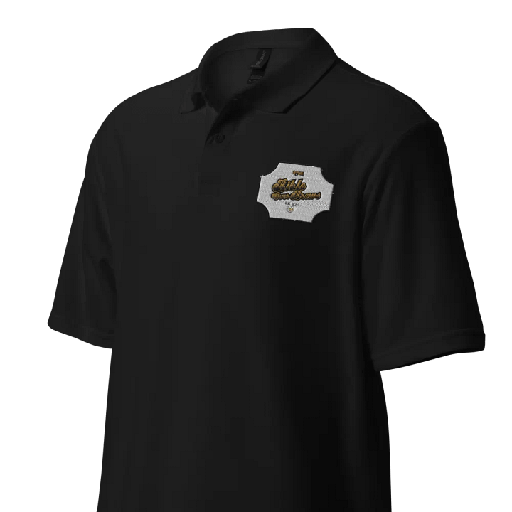 Bible over Brews Soft Black Polo product image (2)