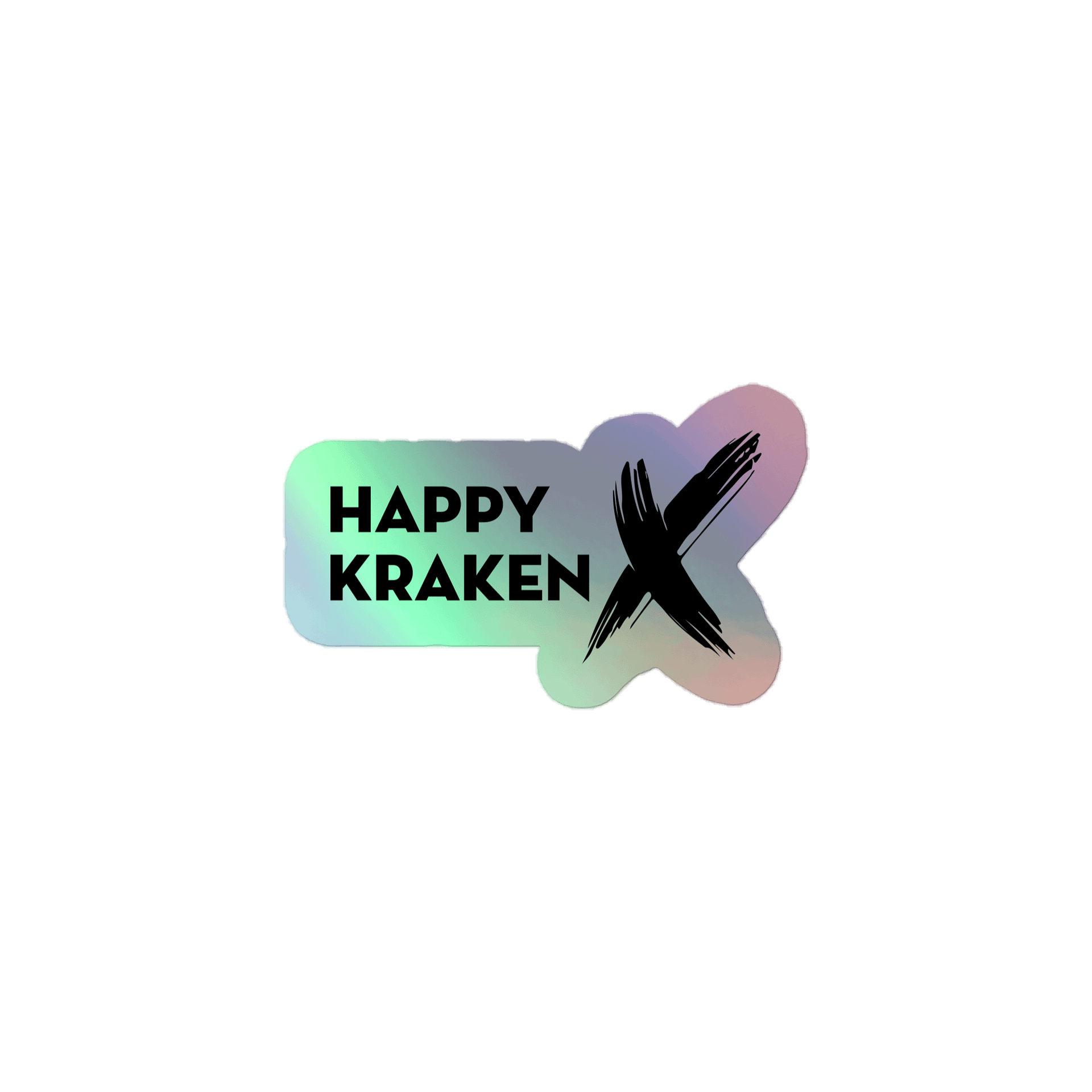 HappyKrakenX Holographic Sticker product image (1)
