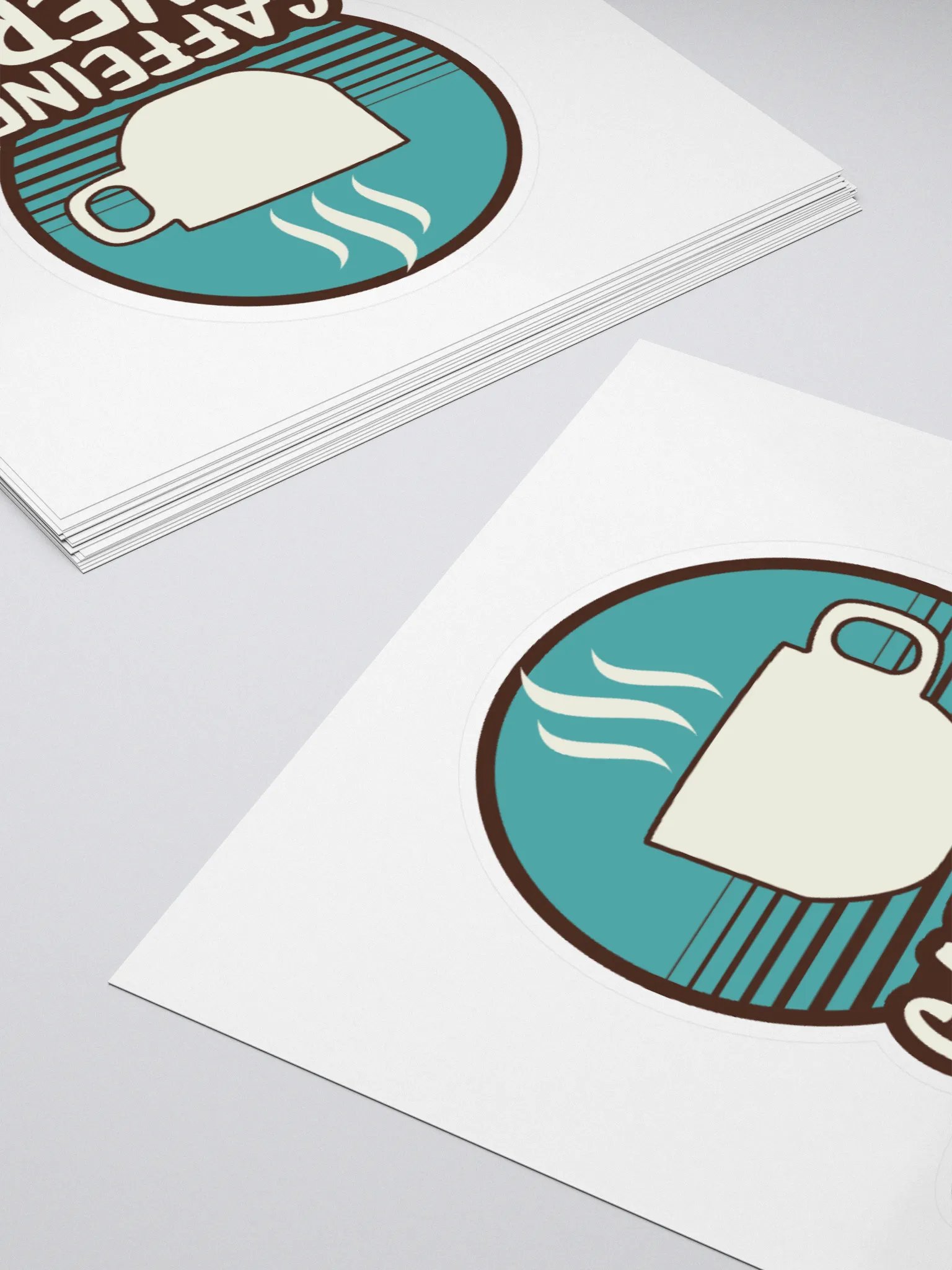 Caffeine Powered Retro Sticker product image (10)