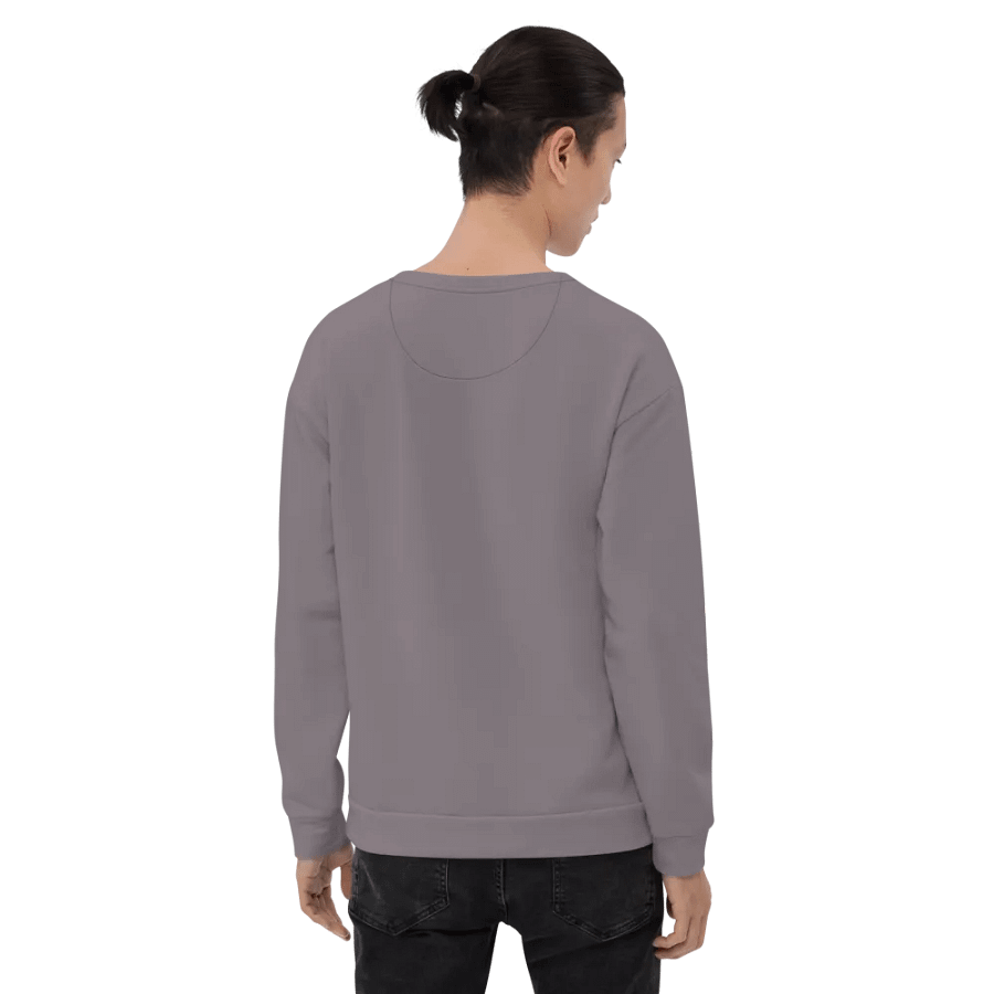 Plain Medium Gray True Summer Unisex Recycled Polyester Heavyweight Premium Sweatshirt by Treasure Pie product image (10)