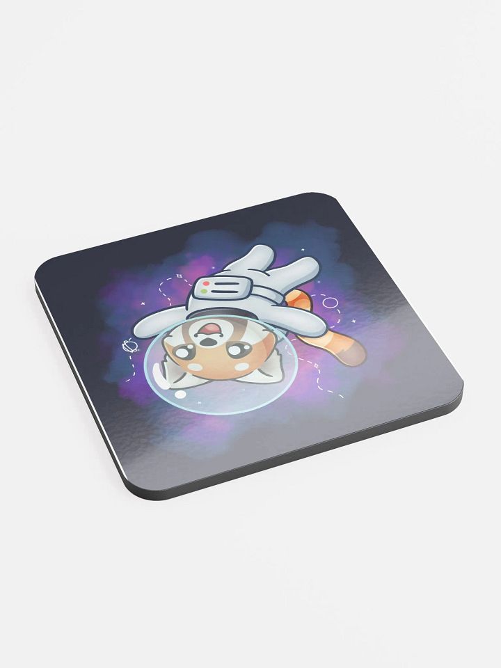 Astronaut red panda coaster product image (2)