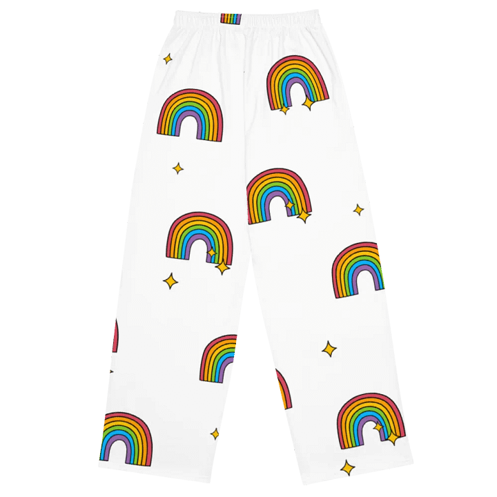Live Love Rainbow All-Over Wide-Leg Pants product image (2)