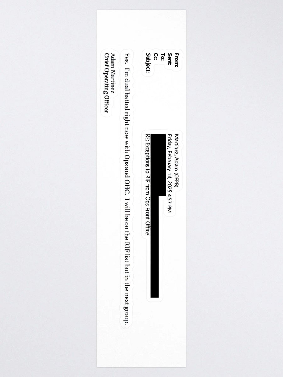 Adam Martinez's Dual Hat Bumper Sticker product image (3)