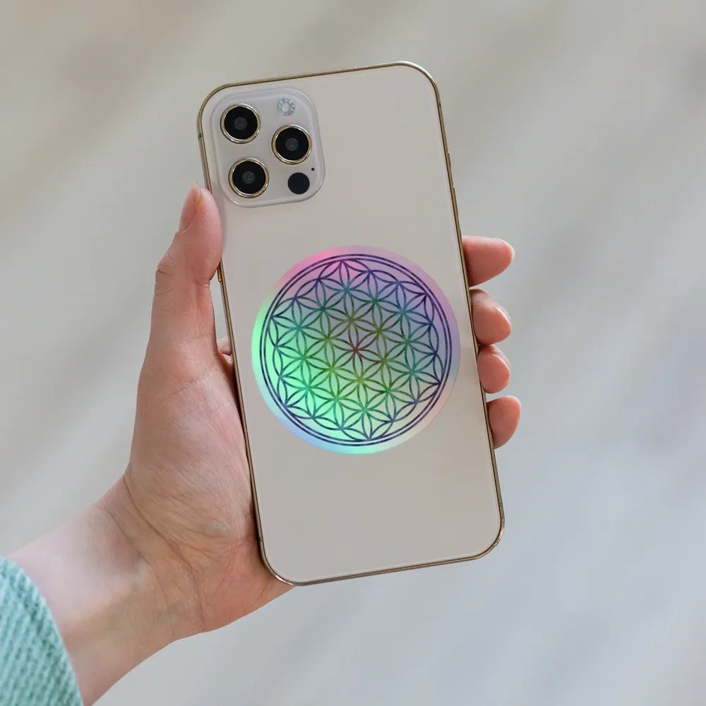 Flower of Life Kiss-Cut Holographic Sticker Sheet product image (6)