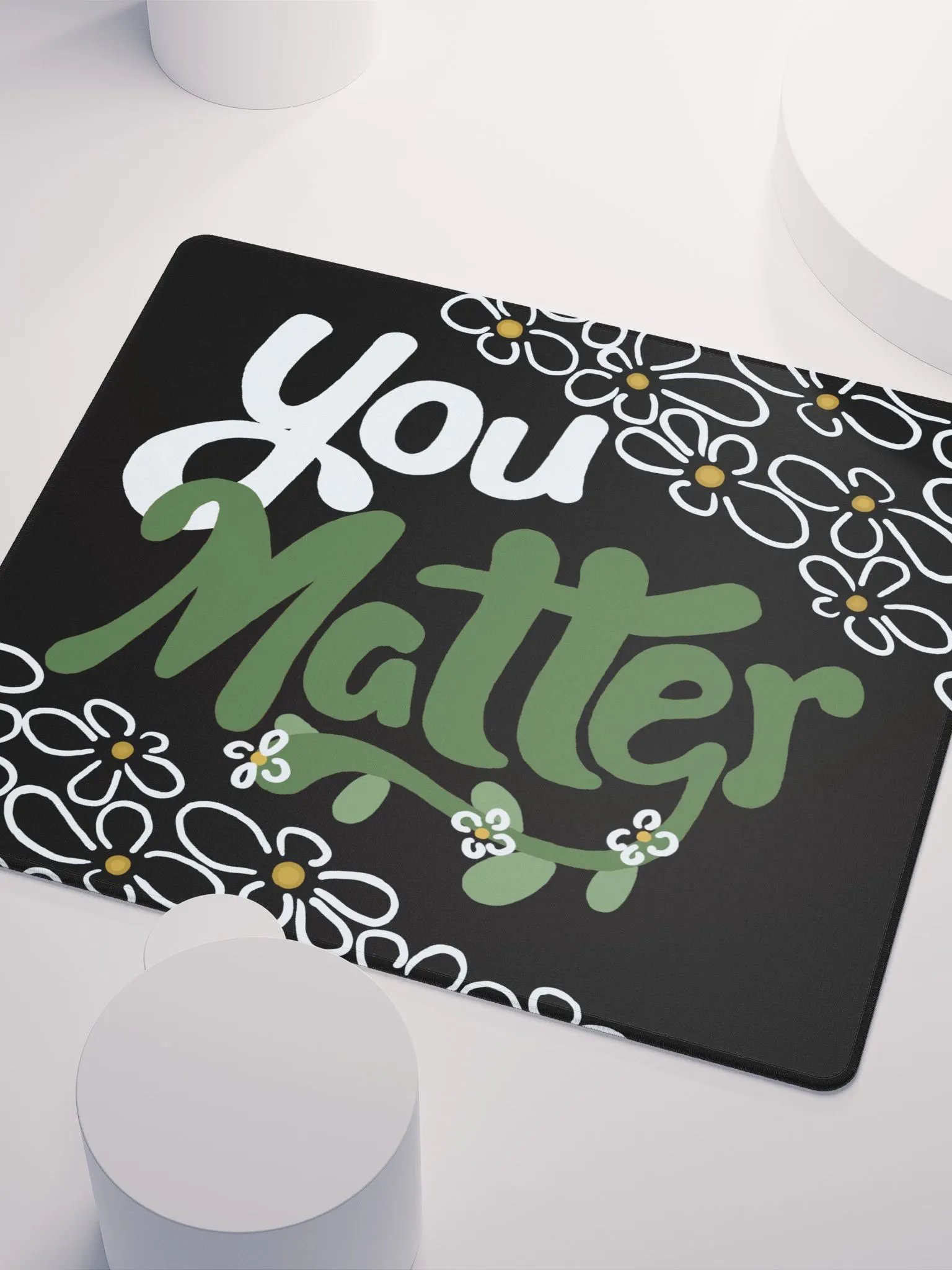 You Matter Flower Mouse Mat product image (3)