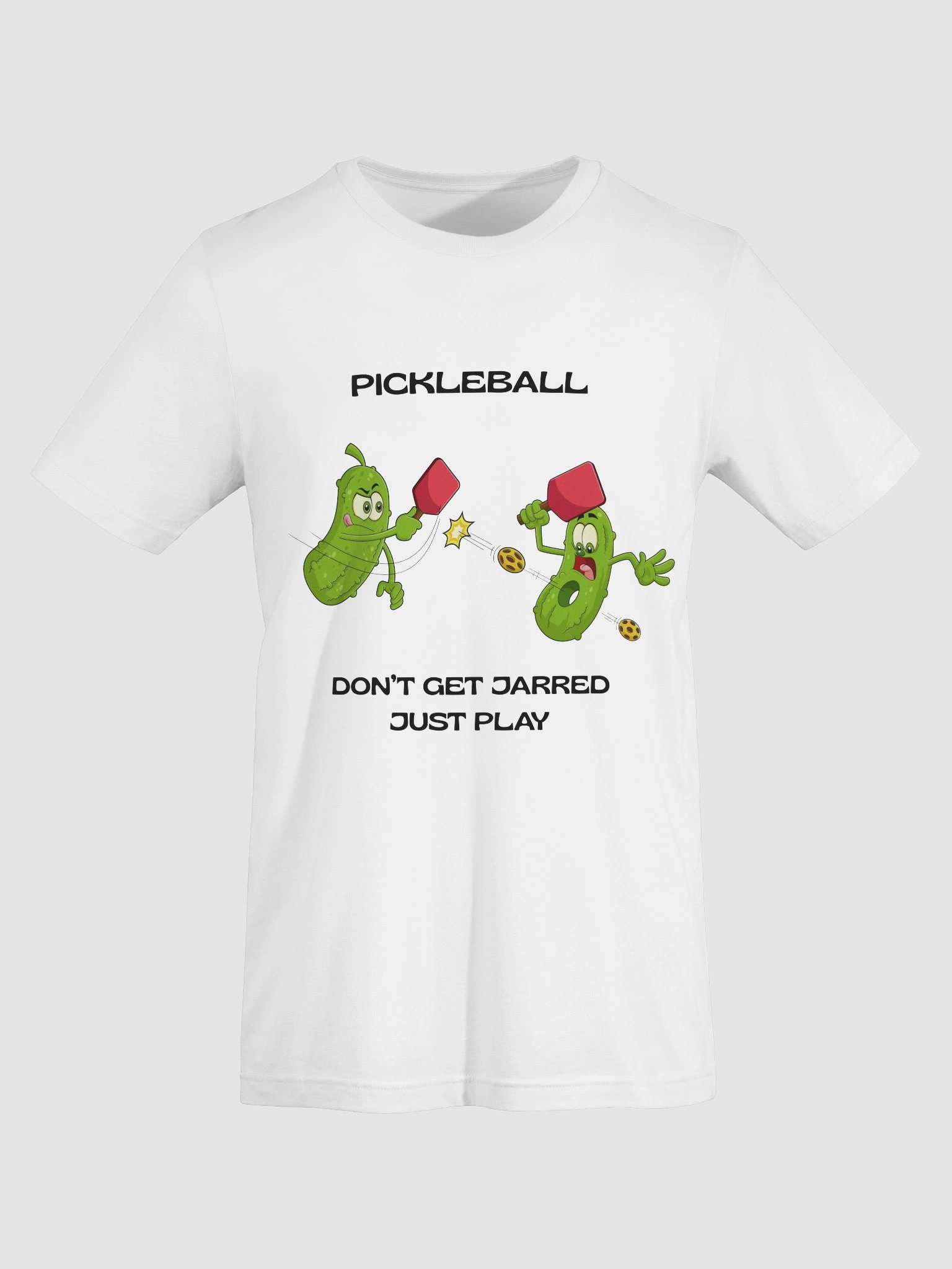 Pickleball Don't Get Jarred Just Play Bella Supersoft Unisex T-Shirt product image (7)