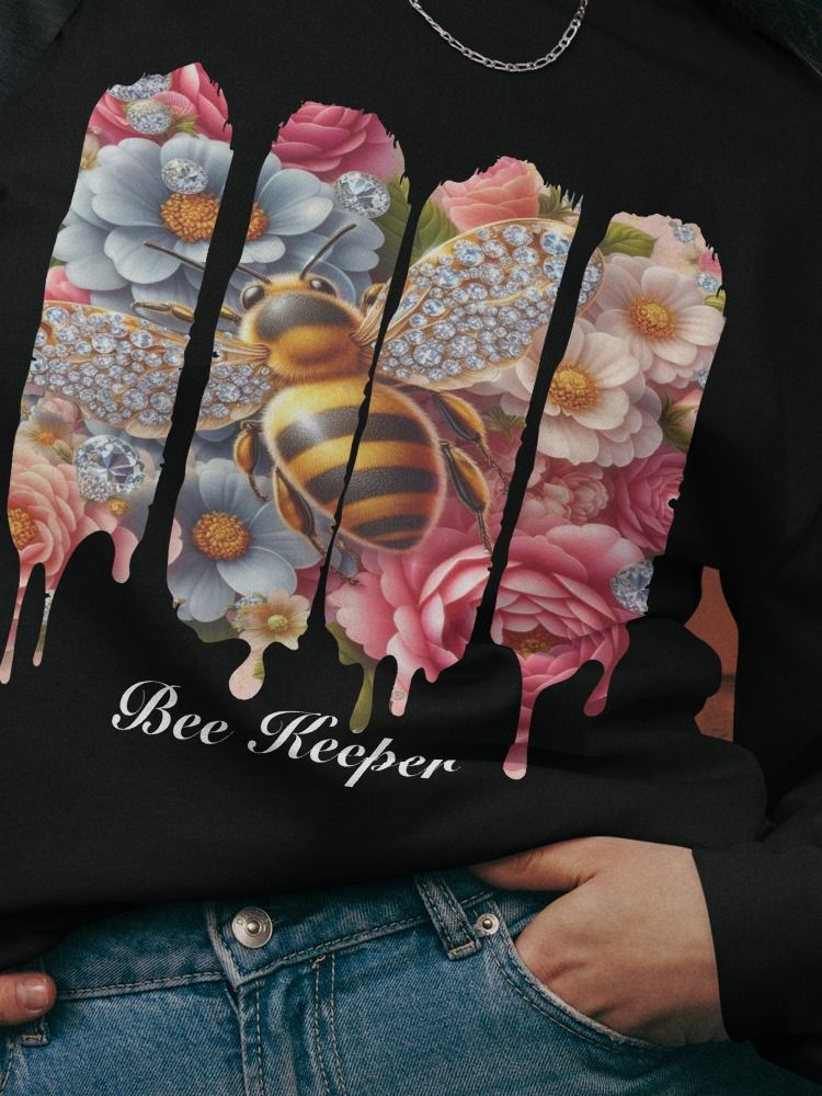 Bee Keeper With some Bling Long Sleeve Heavyweight TShirt product image (1)