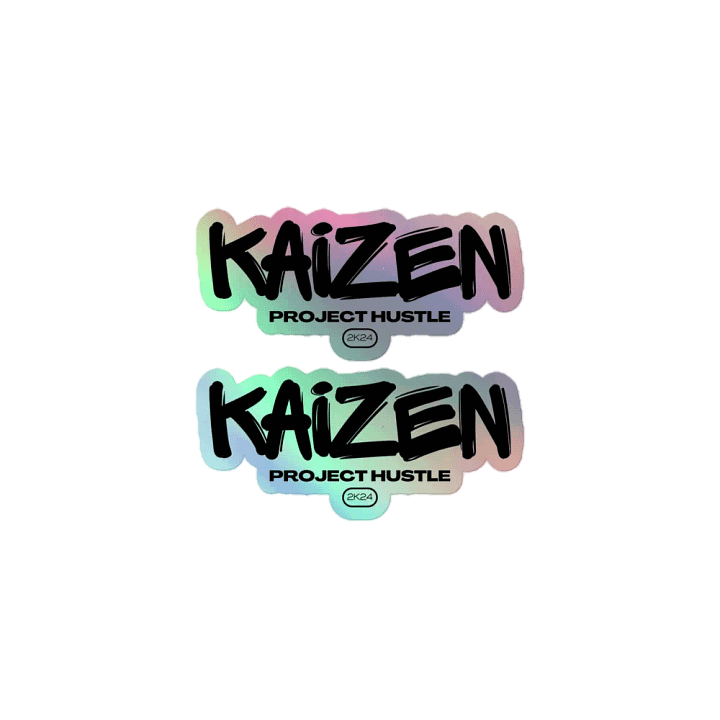 Kaizen logo Holographic Sticker Pack product image (1)