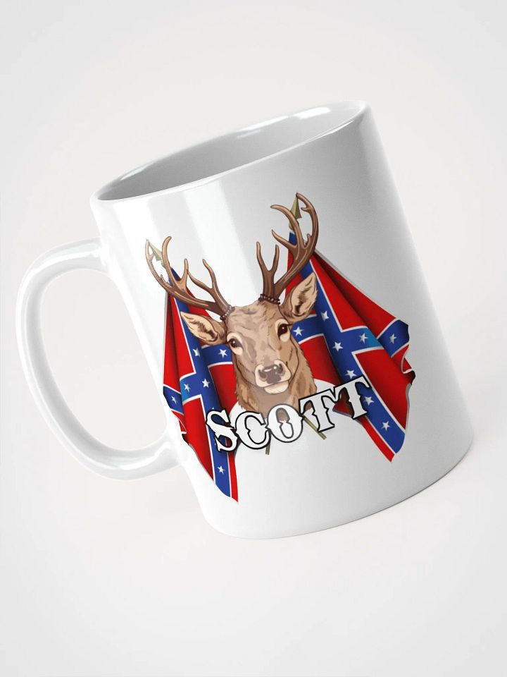"Scott" Rebel Redneck Deer - White Mug product image (1)