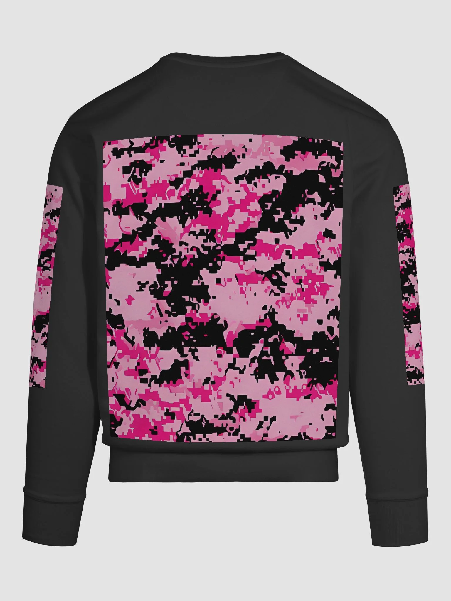 Pixelated Pink Camo Sweatshirt product image (11)