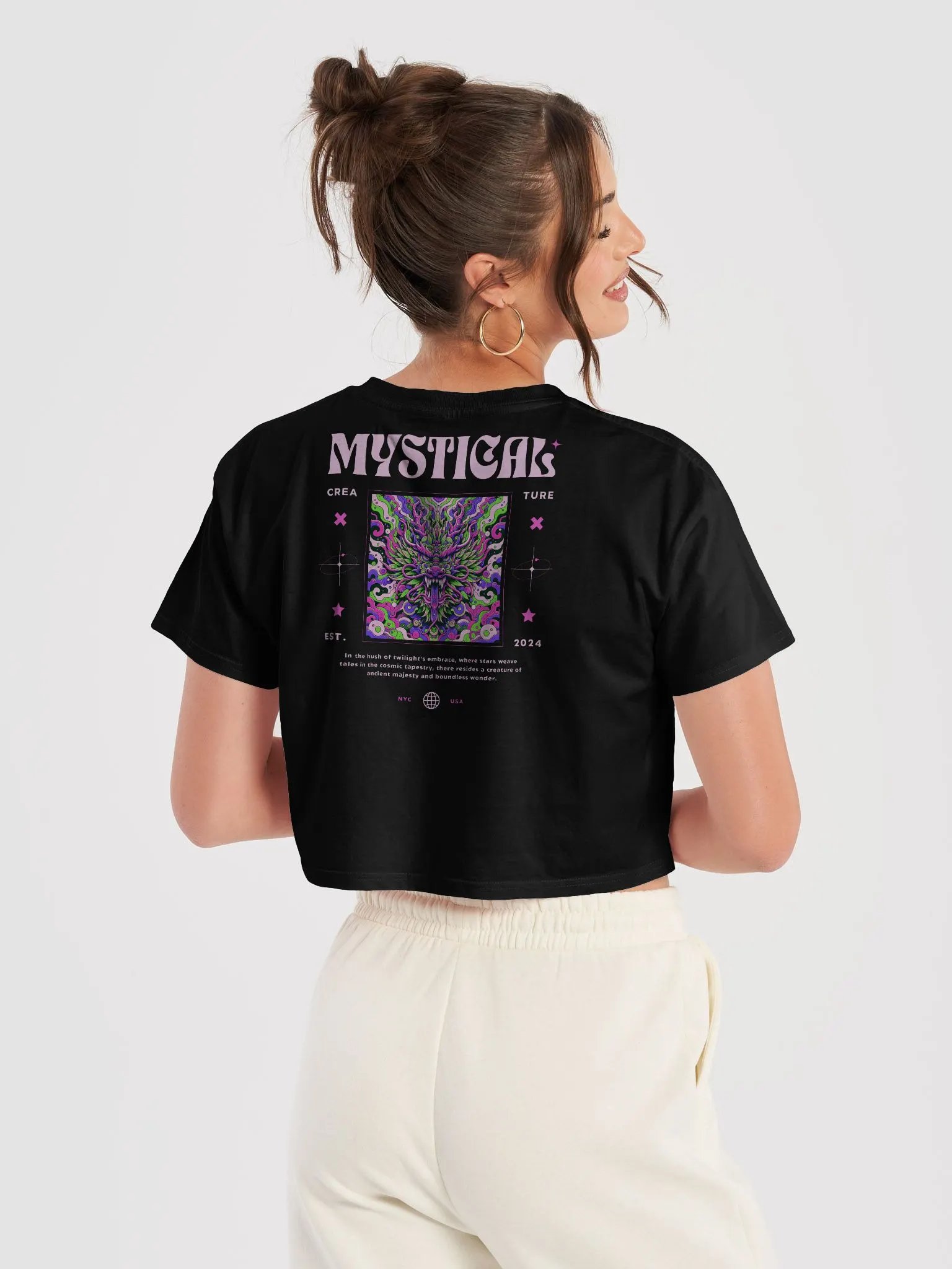 Mystical Dragon Crop Top product image (3)
