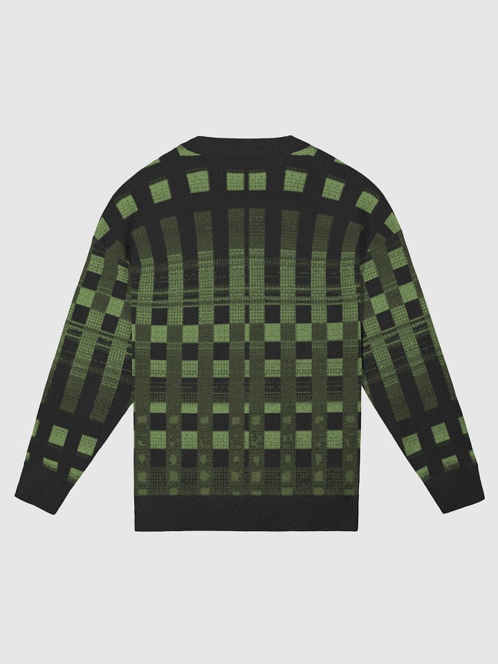 Pixel Grid Crewneck Sweater – Forest & Moss product image (2)