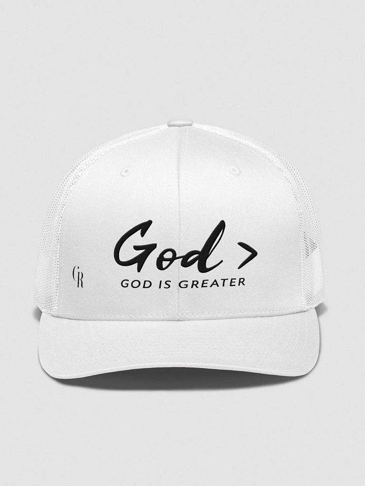 God > TRUCKER HAT (BLACK TEXT) product image (1)