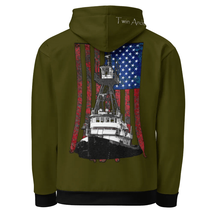 Green Tug CE & CE Flage Hoodie product image (1)