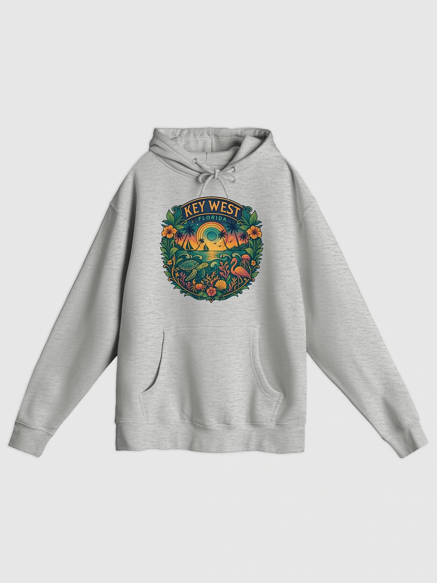 Key West Tropical Conch Republic Hoodie with Ocean Scene product image (15)