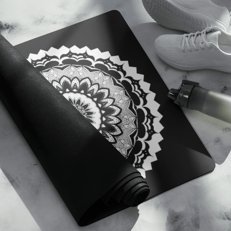 Black And White Floral Mandala product image (3)