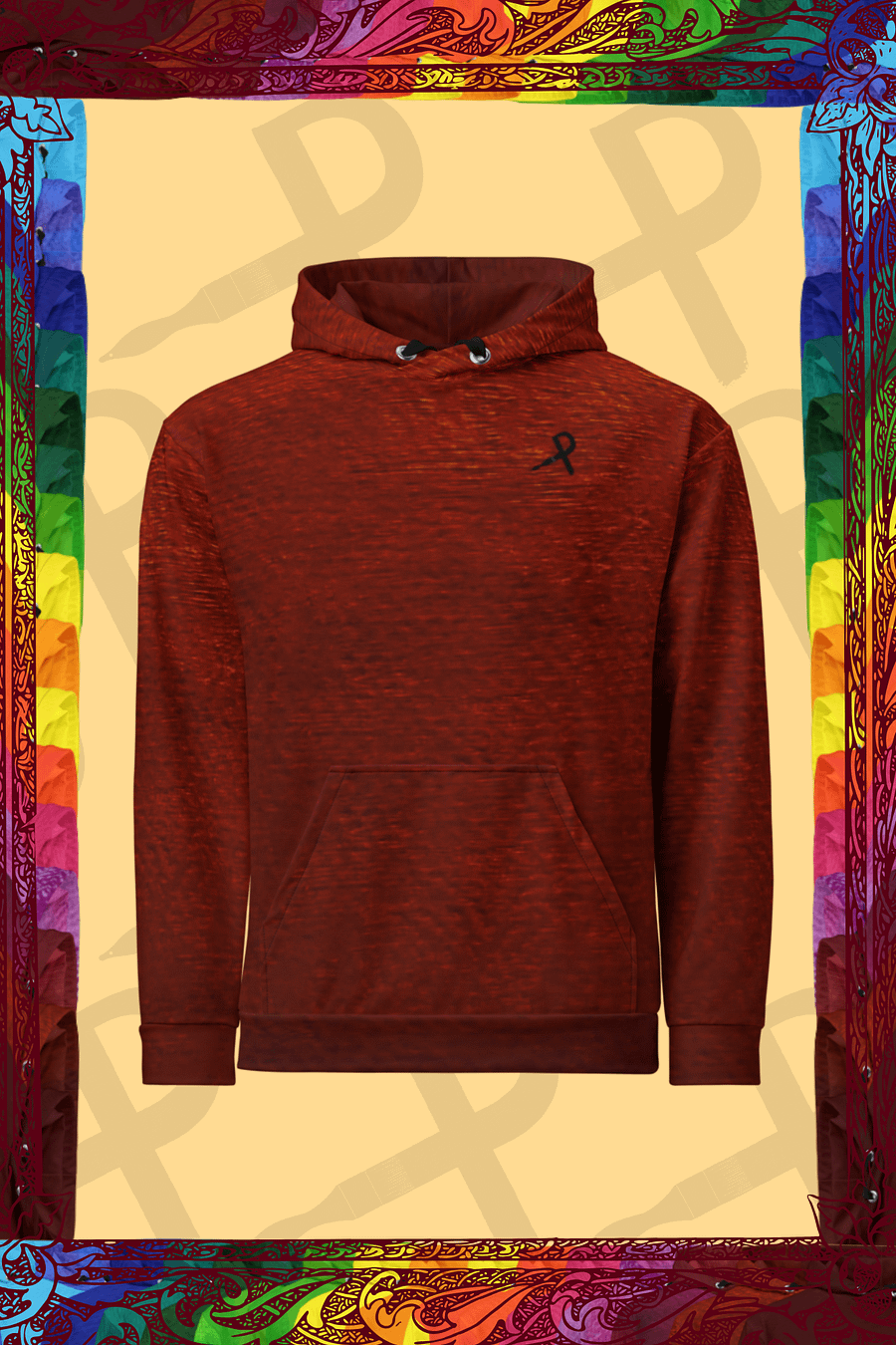 Painter's Red Love Hoodie product image (1)