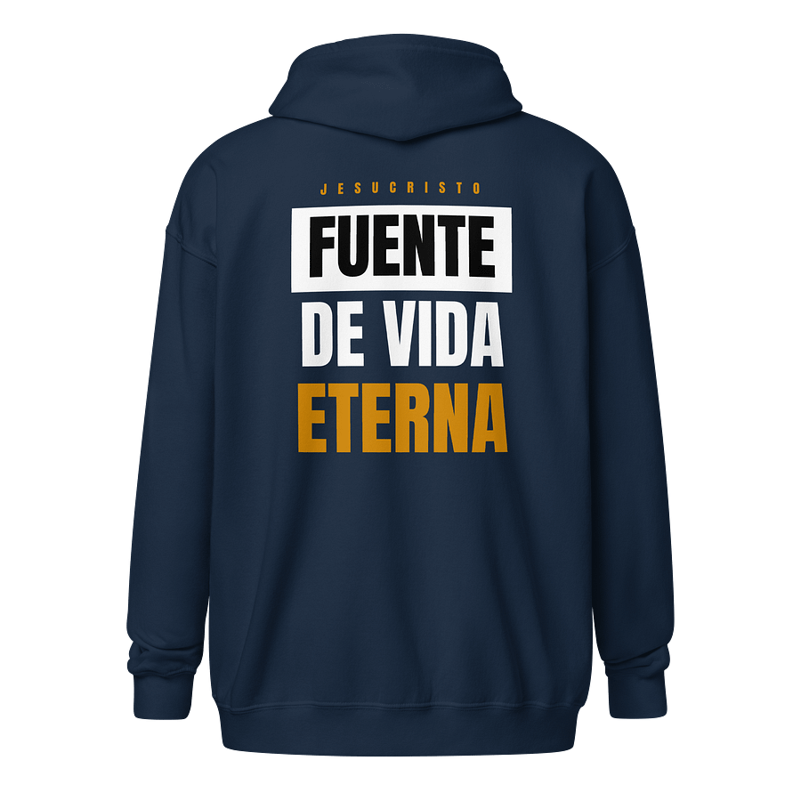 Sudadera Unisex con Capucha y Cremallera | Fuente de vida eterna product image (1)