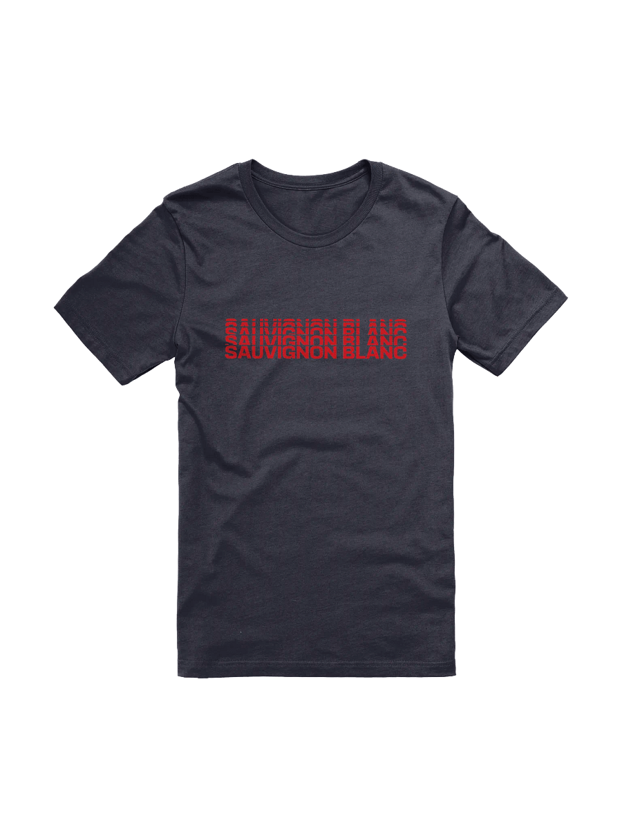 Sauvignon Blanc Faded Text T-Shirt – Loire Valley-Inspired Wine Aesthetic product image (4)